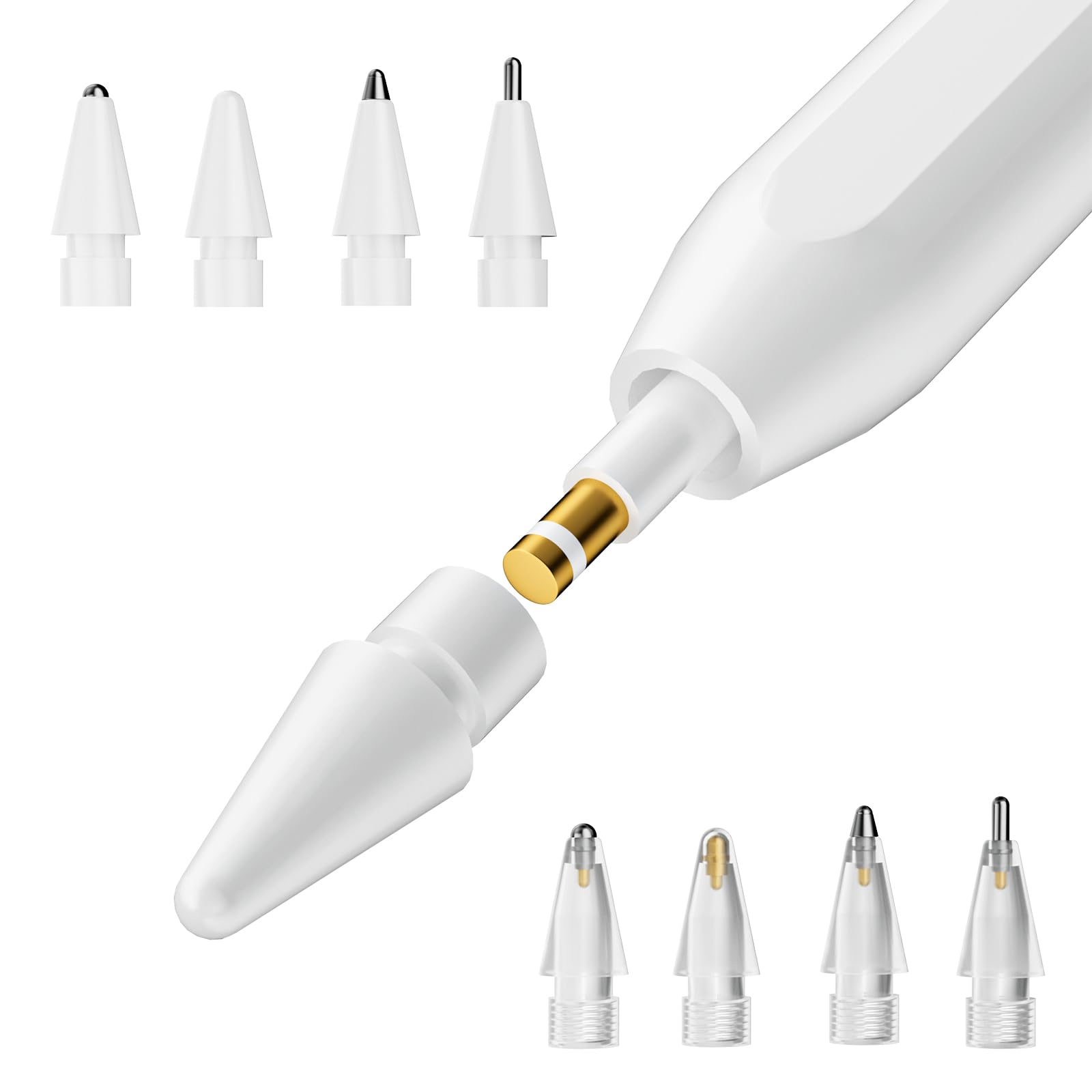 8-Pack] Replacement Pencil Tips for Apple Pencil Pro, Apple Pencil